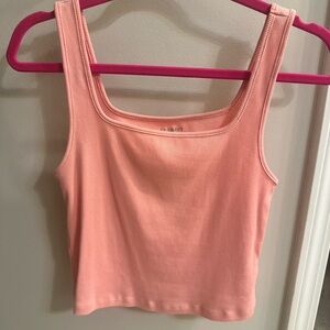 Old Navy Coral Ribbed Tank Top